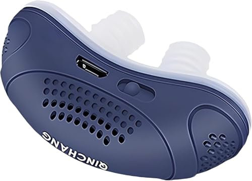 Micro CPAP Sleep Apnea Device - CPAP Schlafapnoe Gerät Alternative in Blau, Grün & Weiß | Atmungshilfen Gegen Schnarchen Für Reisen & Zuhause (BlauN)