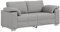 vidaXL Zeitgenössisches Wolken Grau Sofa Für Wohnzimmer | Stylische 3-Sitzer Couch Mit Abnehmbaren Bezügen Robustes Polyestergewebe Ideal Für Familientreffen Bequem Und Vielseitig Gestaltet Sitzplüsch