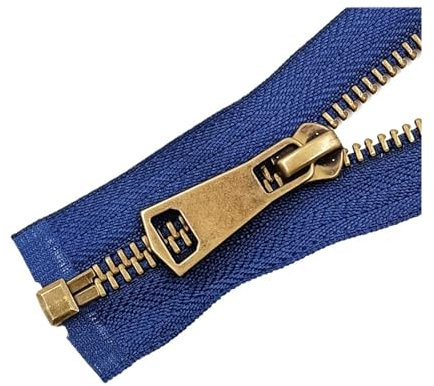 ApuaVireo&Co #5 Cerniera Metallica divisibile con Chiusura Automatica Multicolore, Diverse Misure(Deep Blue,40cm)