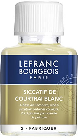 Lefranc & Bourgeois Courtrai Sikkativ, weiß für Ölfarben in 75 ml Flasche