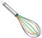KUHN RIKON 22265 Whisk, Small 8 / 22 cm, Silicone, Rainbow-Coloured