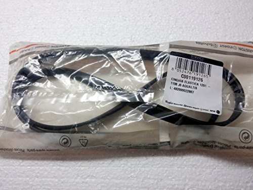 CINGHIA ELASTICA DI TRASMISSIONE MOTORE 1201-1198 J6 LAVATRICE ARISTON INDESIT HOTPOINT C00119126 RICAMBIO ORIGINALE