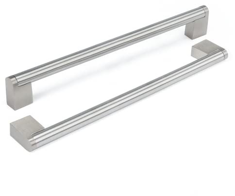 goldenwarm 1 Stück Möbelgriffe Vintage Schrankgriffe 320mm Küchengriffe Edelstahl LSJ14BSS320 Schubladengriff Schrankgriffe Silber Türgriffe Küche