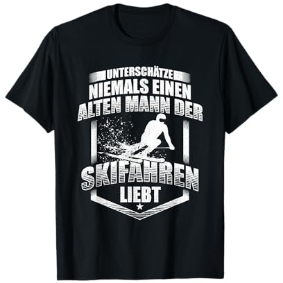 Skifahren Alter Mann - Ski & Skifahrer Geschenk T-Shirt T-Shirt