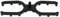 Terrassendielen-Abstandshalter 6 mm Höhe, Wellenform, PVC Schwarz (7 mm Fugenbreite), 100 Stück