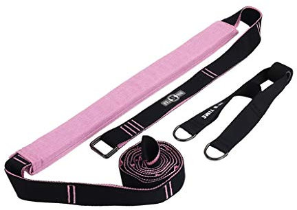 LAZYZ Bandes De Résistance, Muscle Étirement D'entraînement Power Fitness Bandes De Résistance Entraîneur De Taille Bandes d'exercice pour Femmes Et Hommes (Couleur : Rose, Taille : B)