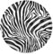 TropicalLife Place Mats Animal Zebra Print Round Placemats for Plates Dishes Non-Slip Washable Table Mats for Home Kitchen Dining Table 39 cm, Set of 6