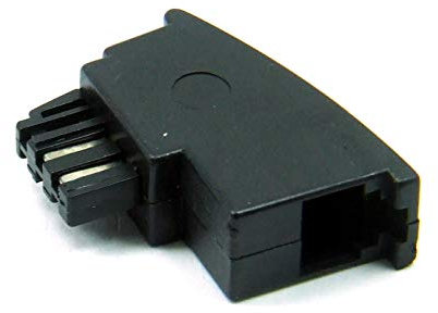 POPESQ® 1 Stk. x Adapter TAE N - RJ11 Schwarz #A3648