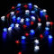 KINGCOO Red White Blue Star LED String Lights, 10FT 30LED Battery Powered Princess Fairy Copper Wire String Lights Decorative Lights for Bedroom Indoor Outdoor Wedding Nursery Party Christmas Decor
