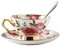 GYZLZZB Tazza da tè caffè e piattino Set in porcellana tazze di latte contemporanea tazze tazze cappuccino tazza da caffè di fascia alta tazza e piattino set da colazione tazza da colazione può essere