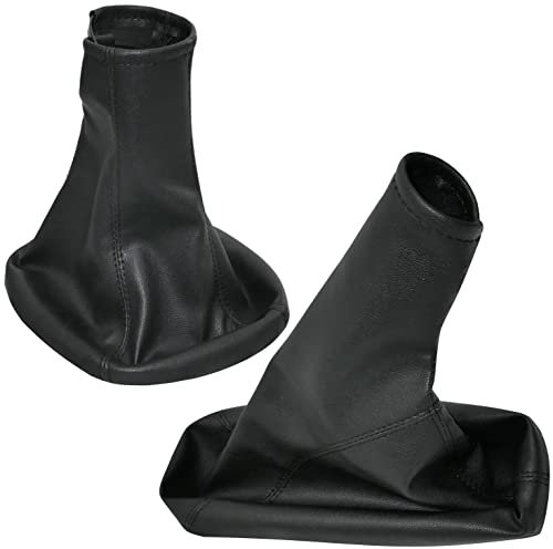 AERZETIX - C57713 - Schalthebel bag - schaltsack - schaltmanschette und handbremssack - kompatibel mit Opel Combo Tour von 2002 bis 2012, Corsa C von 2000 bis 2006 - farbe: schwarz - aus kunstleder