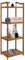 Utoplike Teak Wood Bathroom Shelf Freestanding, Standing Shelf Units, Bathroom Floor Shelf Organizer Stand, 4 Tier Storage Shelves for Bathroom, Kitchen, Office