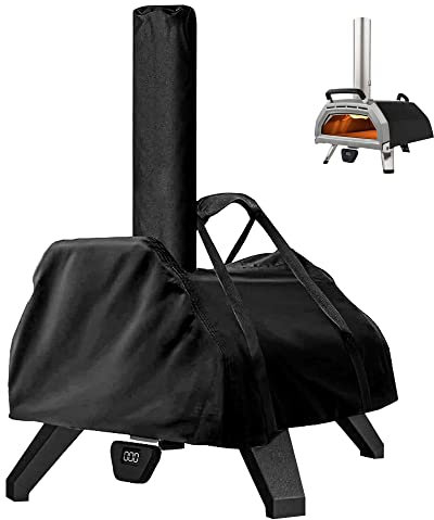 UDODIY Ooni Karu 16 420D - Funda para horno de pizza portátil Oxford con asa, resistente al agua, resistente al polvo, cubierta protectora de pizza para acampar al aire libre, interior, 83 x 52 x 80