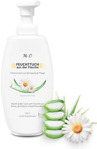 Blanc HYGIENIC Foam Care Intimpflegeschaum, 12 × 300 ml | 12 Kartuschen à 300 ml, 3,6 L gesamt, ca. 9.600 Anwendungen; duftstofffreier Intimpflegeschaum mit Aloe Vera