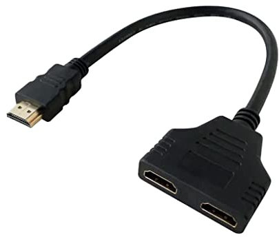 Pipestation HDMI Splitter 1 in 2 Out - HDMI Switch 4K 1080p - HD Splitter 1 in 2 Out to Switch Between Two Displays on One Input - HD Split Between Laptops, TVs, Games Consoles & More