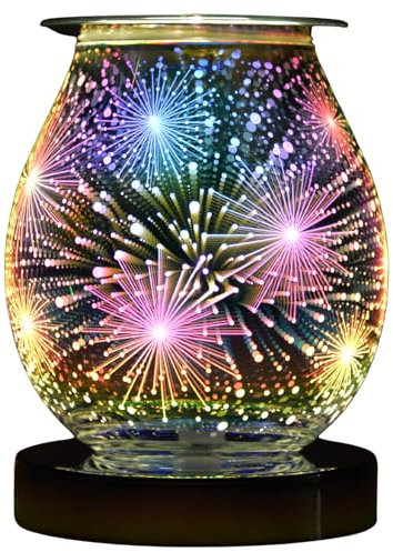 Cello Firework 3D Touch Electric Melt Burner - Electric Diffuser, Wax Melt & Oil Burner. New Home Gifts, Home Decor, Room Decor, Bedroom Accessories and Office Accessories.
