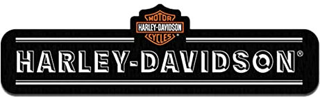 Harley-Davidson 20,3 cm. Bestickte Maße H-D-Emblem zum Aufnähen, Schwarz
