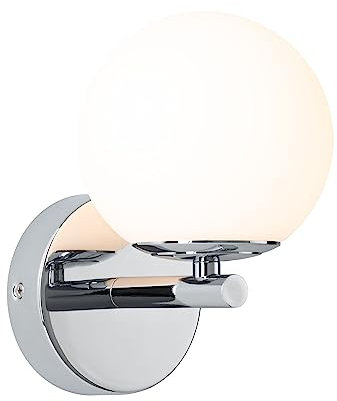 Paulmann 71067 LED Wandleuchte Selection Bathroom Gove IP44 3000K 400lm 230V 5W Chrom, Satin Badleuchte