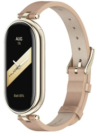 MIJOBS Ersatzarmband für Xiaomi Mi Band 8/Mi Band 9, einfache Installation Intelligentes Edelstahlband, Stil verstellbares Metallband für Xiaomi 8/9