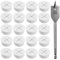 Wisebom Pasacables de plástico, pasacables para cables, cubierta de 20 unidades, pasacables para escritorio, mesa de ordenador, encimeras, muebles