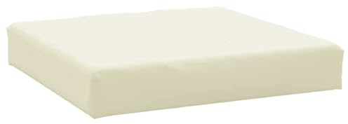 vidaXL Palettenkissen Creme 60x60x9,5 cm Oxford-Gewebe