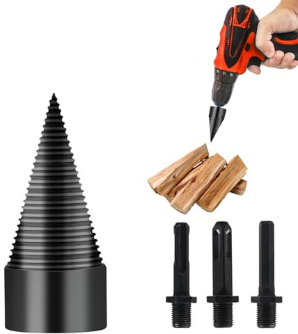 Cono da trapano da 42 mm, Cono a vite per spaccare il legno, Punta da trapano per spaccare il legno, Punta da trapano per spaccare il legno, Punta da trapano per spaccare il legno, Punta da trapano a