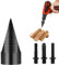42mm Firewood Splitter Drill Bits, Firewood Log Splitter Drill Bits, Cones Kindling Wood Splitting Logs Bits Tools, Heavy Duty Electric Drills Screw Cone Driver with Round/Hex/Square/Shank