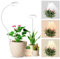 Pflanzenlampe LED Vollspektrum, Pot Clip 6500K Grow Light, zwei Installationsoptionen Pflanzenlicht, 3 Farbtemperatur LED Grow Lampe mit 360° Schwanenhals, 6/12/16H Timer, 5 Helligkeit (Weiß 2 Stück)