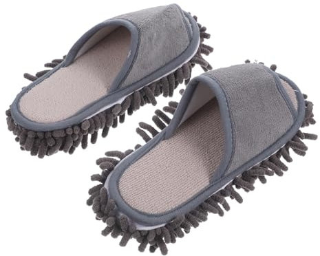 WATIIFUFU Mikrofaser-mopp-hausschuhe Für Damen Und Herren Chenille-oberseite Mikrofaser-unterseite Zum Reinigen Bei Jedem Schritt Schmutz Und Staubabsorbierend Rutschfest Für Innenräume Abne