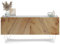 MOBILI FIVER, Emma 4-türiges Sideboard mit Weißer Beinen, Weißer Beton und rustikale Eiche, Made In Italy