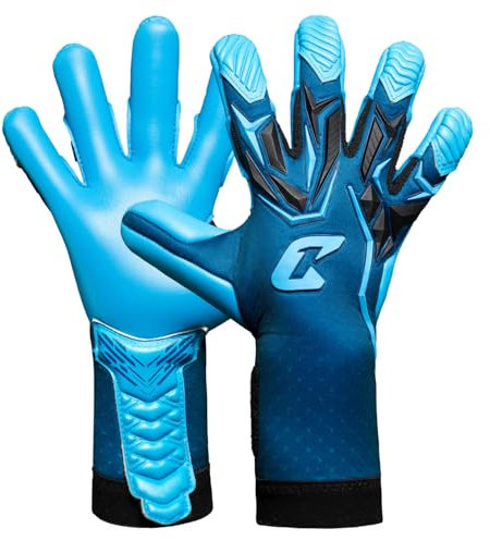 CATCH&KEEP ViVor Torwarthandschuhe – Profi Fußballhandschuhe für Jugendliche & Erwachsene (Größe 5-12) – 4mm Octopus Grip für maximalen Halt bei Regen & Nässe – Hybrid Cut – Atmungsaktiv & flexibel