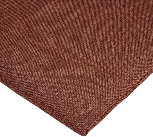 OLYCRAFT 50x146cm Kaffeefarbenes Leinen Lautsprechergittertuch Leinen Lautsprecherstoff 0.5mm Dicker Stereo Stoff Ersatz Netztuch Staubdichter Lautsprecherstoff Für Heim Bühnenlautsprecher Medien