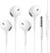 2 Pack Wired In-Ear Headphones with Microphone & Remote Control – Noise Canceling Earphones Isolating Earbuds, 3.5mm Jack, Compatible with i-Phone, S-amsung, H-uawei, A-ndroid, T-ablets & L-aptops