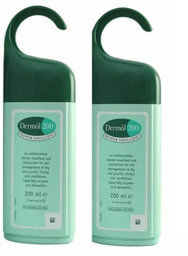 Shower Emollient and Moisturiser | Moisturising Emollient for Dry and Itchy Skin Conditions | 200ml | Pack of 2 |