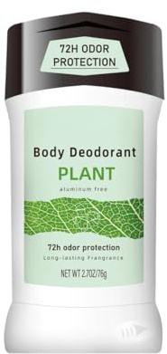 Natürliches Deodorantstick für Männer & Frauen - Natives Aroma, Dreifacher Maximal-Schutz, Aluminium & Alkoholfrei, Keine Weißen Marken (Plant)