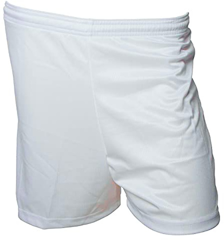 Precision Micro-stripe Football Shorts 30-32 inch White