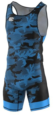 Extreme Hobby - Ringeranzug für Männer HAVOC professioneller Kompressionsanzug für Wettkämpfe, Wrestling Singlet