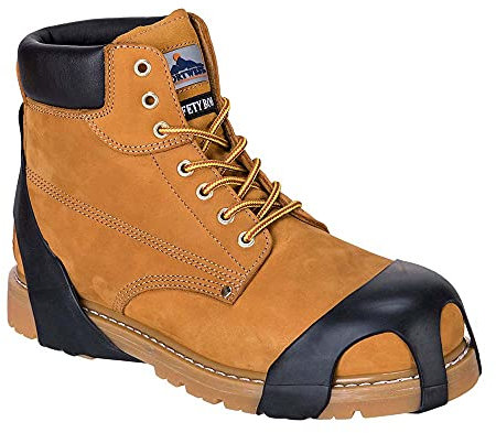 Portwest Cubre-Suelas, Anti-Resbalón, Tamaño: L, Color: Negro, FC94BKRL