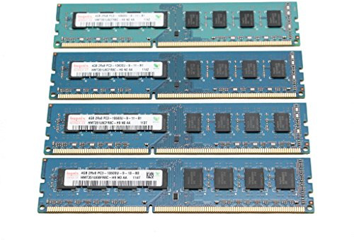 Hynix hmt351u6cfr8 C-h9 4 GB 2Rx8 PC3 – 10600U 240-PIN DDR3 SDRAM desktop RAM 4 x GB (16GB totale)