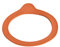 Weck Joints, 100 Joints en Caoutchouc 94 x 108 mm pour Bord Arrondi 100, Rouge/Marron, RR100, Fermeture hermétique