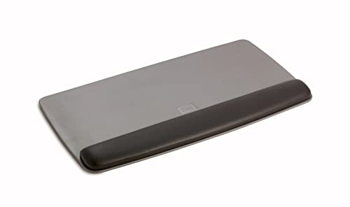 3M Gel Wrist Rest for Keyboards with Tilt-Adjustable Platform, Soothing Gel with Durable, Easy to Clean Leatherette Cover, Antimicrobial Product Protection, 19.6 x 10.6, Black (WR420LE)