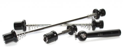 Import Schnellspannset diebstahlgesichert Aluminium schwarz