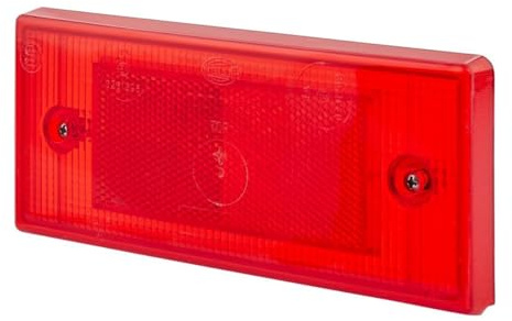 HELLA 8RA 003 734-101 Rückstrahler - Lichtscheibenfarbe: rot - rechteckig
