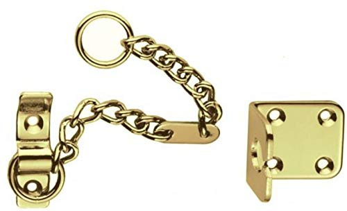 Heavy Door Chain, Polished Brass