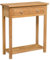 Hallowood Furniture Waverly Oak Console Table with 2 Drawers, Solid Wooden Light Oak Slim Console Table with Lower Shelf, Hallway or Living Room Furniture Ideal as Telephone or Lamp Stand