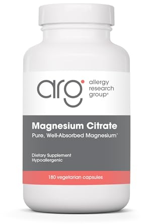 Allergy Research Group - Magnesium Citrate, 180 Gemüsekapsel
