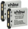 vhbw 2X Batterie Compatible avec Fujifilm FinePix XP80, Z1010EXR, XP31, XP90, Z1000EXR, z100fd, XP30, Z100 Appareil Photo (600mAh, 3,7V, Li-ION)