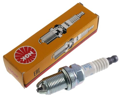 1x NGK Zündkerze BKUR6ET-10-VP4 (6096) | Technik: 19,0 mm Gewindelänge, 5,2 mm Funkenlage, Nickel-Mittelelektrode, 3-Masseelektroden, entstört 1 kOhm, Flachdichtsitz