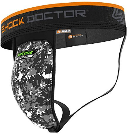ShockDoctor 233 - Support Coquille de protection avec Aircore Hard Cup - Concu pour faire du Sports de Combat: Boxe, Karate, Taekwondo, Krav Maga, MMA, Muay Thai…