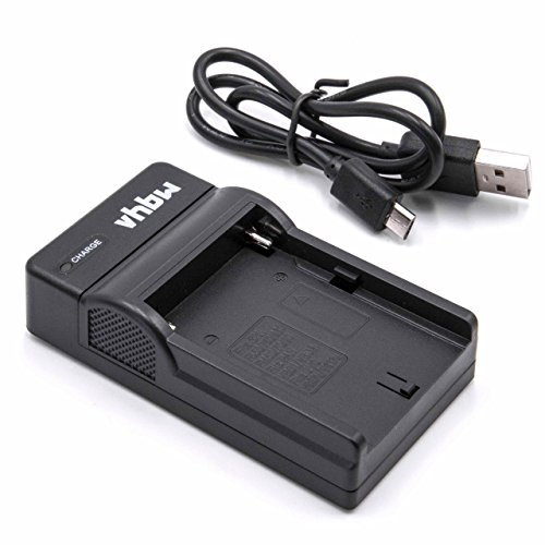 vhbw Chargeur USB Compatible avec Sony NP-F750SP, NP-F930, NP-F950, NP-FM30, NP-FM50, NP-FM55H, NP-FM500H, NP-FM70 caméscope + témoin de Charge 8,4 V